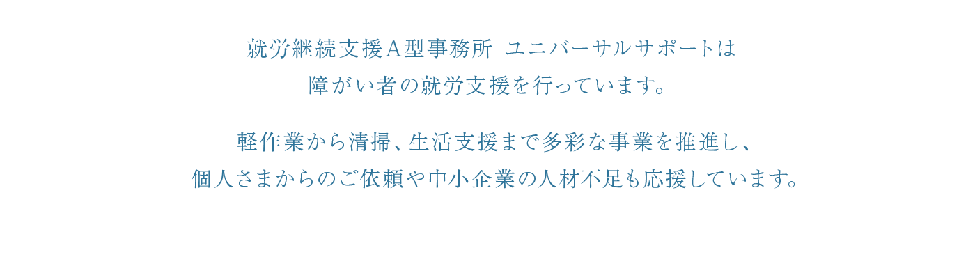 ユニバーサルサポートとは